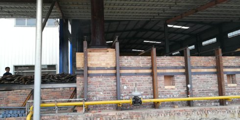 福建：天然气轧钢加热炉工作现场